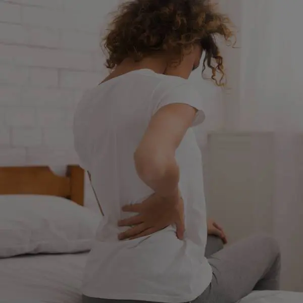 woman having low back pain