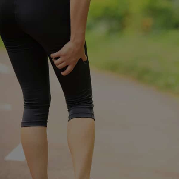 sciatica pain experienced by a woman while jogging