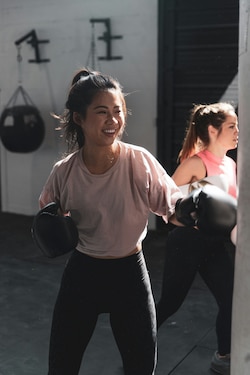 woman boxing at the gym for Creative Paths to an Active Lifestyle